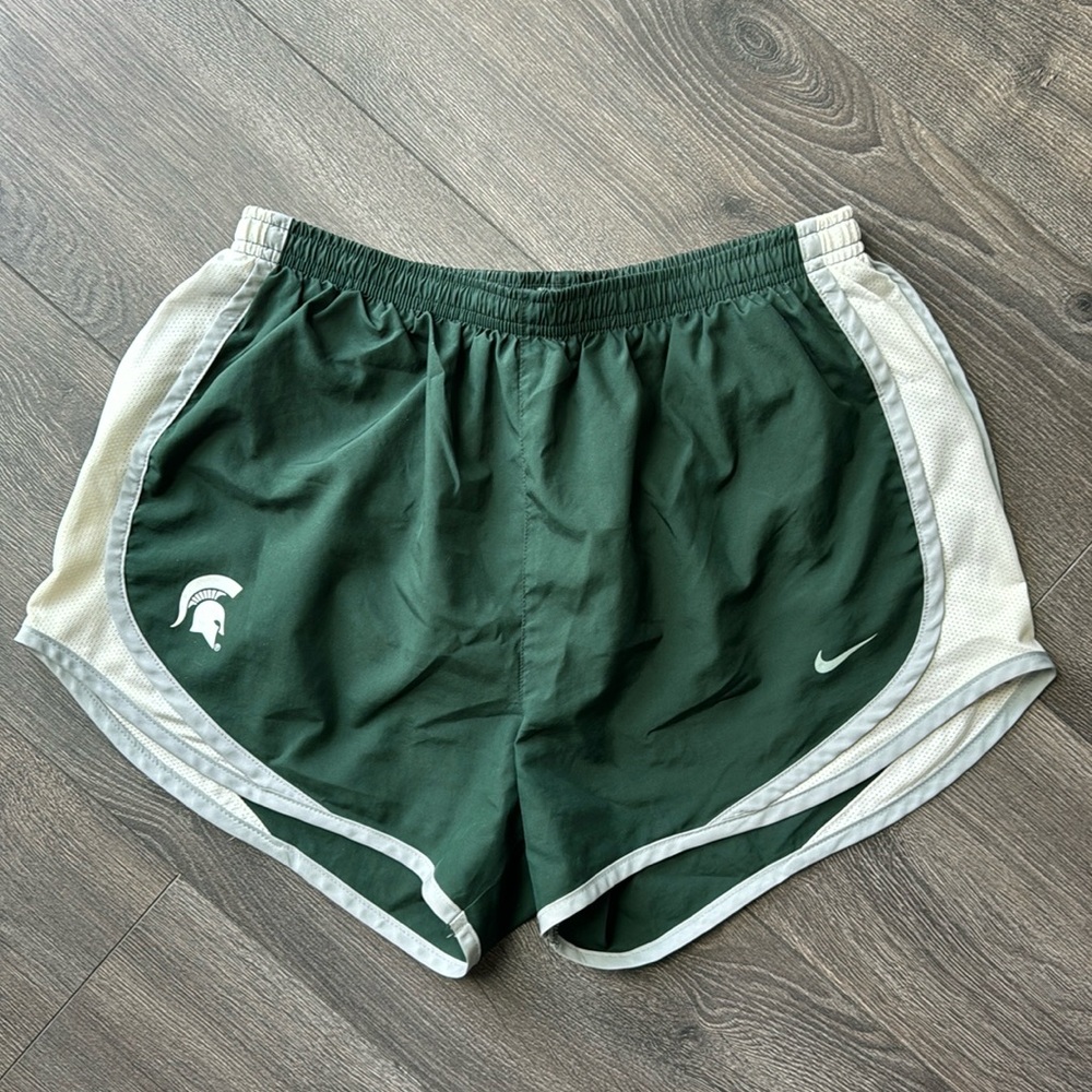 Michigan State Lined Nike Dri-Fit Shorts